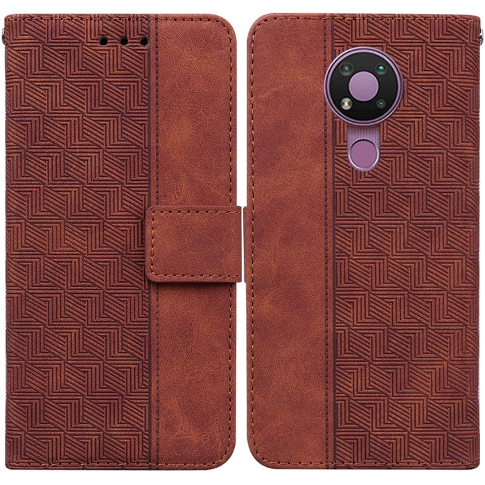 Geometric Embossed Leather Phone Case, For Nokia 3.4, For Nokia 6.2 / 7.2, For Nokia G10 / G20, For Nokia G11 / G21