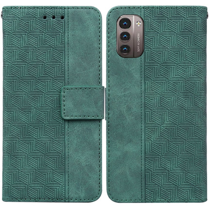 Geometric Embossed Leather Phone Case, For Nokia 3.4, For Nokia 6.2 / 7.2, For Nokia G10 / G20, For Nokia G11 / G21