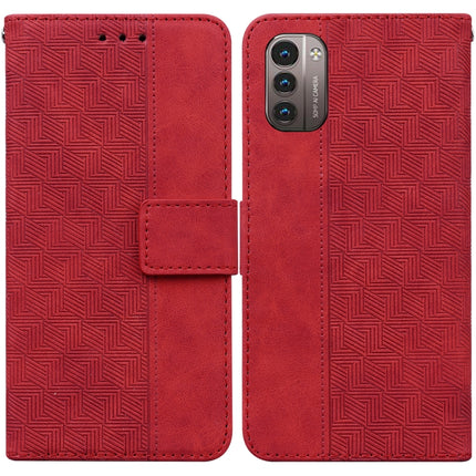 Geometric Embossed Leather Phone Case, For Nokia 3.4, For Nokia 6.2 / 7.2, For Nokia G10 / G20, For Nokia G11 / G21
