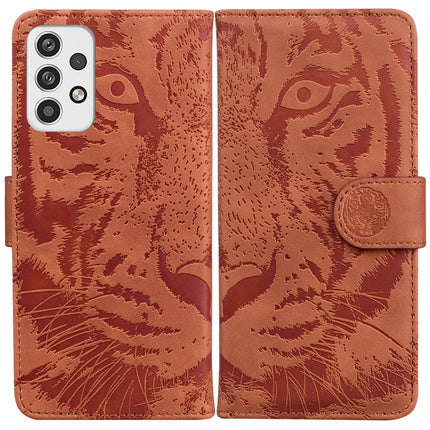 Tiger Embossing Pattern Horizontal Flip Leather Phone Case, For Samsung Galaxy A23, For ZTE Blade A52, For ZTE Blade A72 / V40 Vita