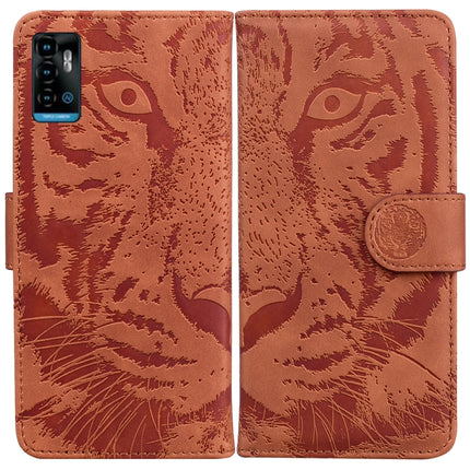 Tiger Embossing Pattern Horizontal Flip Leather Phone Case, For Samsung Galaxy A23, For ZTE Blade A52, For ZTE Blade A72 / V40 Vita