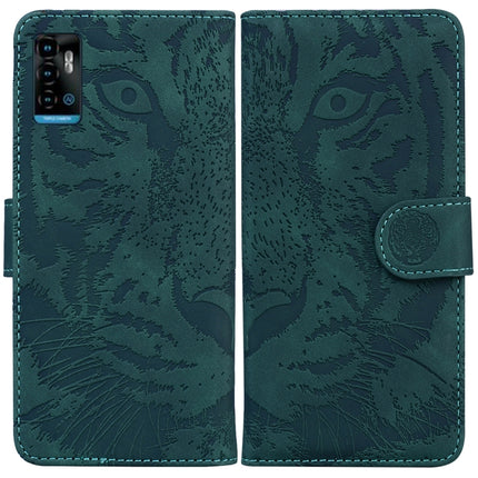 Tiger Embossing Pattern Horizontal Flip Leather Phone Case, For Samsung Galaxy A23, For ZTE Blade A52, For ZTE Blade A72 / V40 Vita