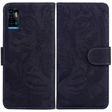 Tiger Embossing Pattern Horizontal Flip Leather Phone Case, For Samsung Galaxy A23, For ZTE Blade A52, For ZTE Blade A72 / V40 Vita