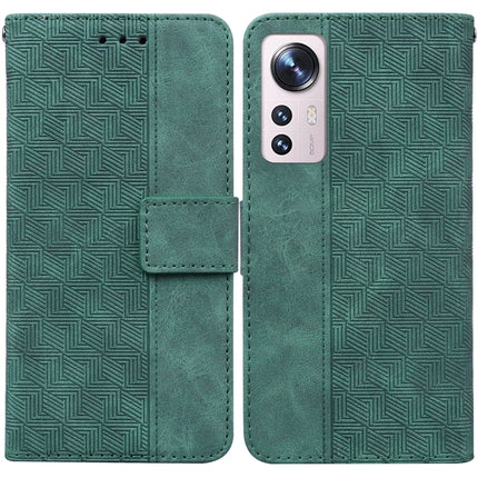 Geometric Embossed Leather Phone Case, For Xiaomi 12 / 12X, For Xiaomi 12 Pro, For Xiaomi Mi 10T Lite 5G, For Xiaomi Mi 10T Pro 5G / 10T 5G
