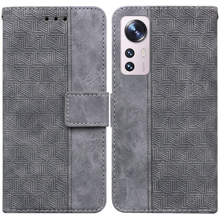 Geometric Embossed Leather Phone Case, For Xiaomi 12 / 12X, For Xiaomi 12 Pro, For Xiaomi Mi 10T Lite 5G, For Xiaomi Mi 10T Pro 5G / 10T 5G