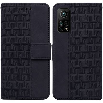 Geometric Embossed Leather Phone Case, For Xiaomi 12 / 12X, For Xiaomi 12 Pro, For Xiaomi Mi 10T Lite 5G, For Xiaomi Mi 10T Pro 5G / 10T 5G