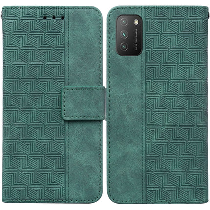 Geometric Embossed Leather Phone Case, For Xiaomi Poco M3 / Redmi 9 Power, For Xiaomi Poco M4 Pro, For Xiaomi Poco X3 NFC / Poco X3, For Xiaomi Poco X4 Pro 5G