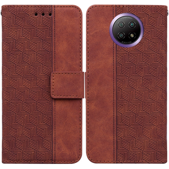 Geometric Embossed Leather Phone Case, For Xiaomi Redmi Note 9T / Note 9 5G, For Xiaomi Redmi Note 10 4G / Note 10S, For Xiaomi Redmi 8 / 8A, For Xiaomi Redmi 9 / 9 Prime / Poco M2