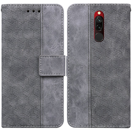 Geometric Embossed Leather Phone Case, For Xiaomi Redmi Note 9T / Note 9 5G, For Xiaomi Redmi Note 10 4G / Note 10S, For Xiaomi Redmi 8 / 8A, For Xiaomi Redmi 9 / 9 Prime / Poco M2