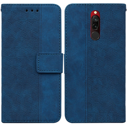 Geometric Embossed Leather Phone Case, For Xiaomi Redmi Note 9T / Note 9 5G, For Xiaomi Redmi Note 10 4G / Note 10S, For Xiaomi Redmi 8 / 8A, For Xiaomi Redmi 9 / 9 Prime / Poco M2