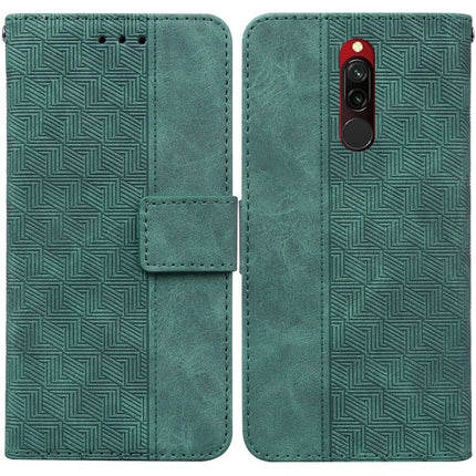 Geometric Embossed Leather Phone Case, For Xiaomi Redmi Note 9T / Note 9 5G, For Xiaomi Redmi Note 10 4G / Note 10S, For Xiaomi Redmi 8 / 8A, For Xiaomi Redmi 9 / 9 Prime / Poco M2