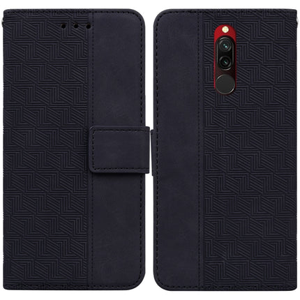 Geometric Embossed Leather Phone Case, For Xiaomi Redmi Note 9T / Note 9 5G, For Xiaomi Redmi Note 10 4G / Note 10S, For Xiaomi Redmi 8 / 8A, For Xiaomi Redmi 9 / 9 Prime / Poco M2
