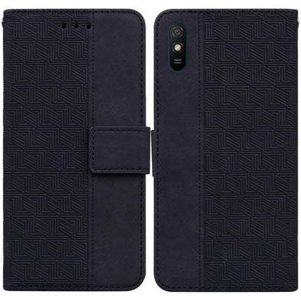 Geometric Embossed Leather Phone Case, For Xiaomi Redmi 9A, For Xiaomi Redmi 9C, For Xiaomi Redmi 10 / 10 Prime, For Xiaomi Redmi K40 / K40 Pro / Mi 11i