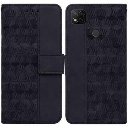 Geometric Embossed Leather Phone Case, For Xiaomi Redmi 9A, For Xiaomi Redmi 9C, For Xiaomi Redmi 10 / 10 Prime, For Xiaomi Redmi K40 / K40 Pro / Mi 11i