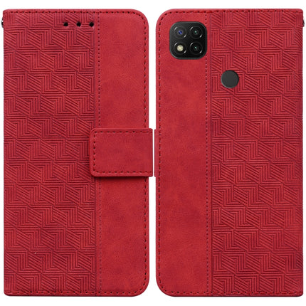 Geometric Embossed Leather Phone Case, For Xiaomi Redmi 9A, For Xiaomi Redmi 9C, For Xiaomi Redmi 10 / 10 Prime, For Xiaomi Redmi K40 / K40 Pro / Mi 11i