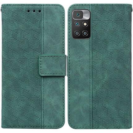 Geometric Embossed Leather Phone Case, For Xiaomi Redmi 9A, For Xiaomi Redmi 9C, For Xiaomi Redmi 10 / 10 Prime, For Xiaomi Redmi K40 / K40 Pro / Mi 11i