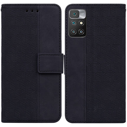 Geometric Embossed Leather Phone Case, For Xiaomi Redmi 9A, For Xiaomi Redmi 9C, For Xiaomi Redmi 10 / 10 Prime, For Xiaomi Redmi K40 / K40 Pro / Mi 11i