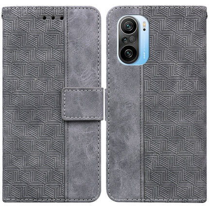 Geometric Embossed Leather Phone Case, For Xiaomi Redmi 9A, For Xiaomi Redmi 9C, For Xiaomi Redmi 10 / 10 Prime, For Xiaomi Redmi K40 / K40 Pro / Mi 11i