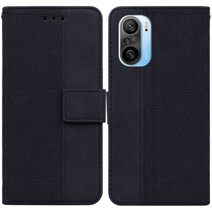 Geometric Embossed Leather Phone Case, For Xiaomi Redmi 9A, For Xiaomi Redmi 9C, For Xiaomi Redmi 10 / 10 Prime, For Xiaomi Redmi K40 / K40 Pro / Mi 11i
