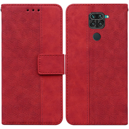 Geometric Embossed Leather Phone Case, For Xiaomi Redmi Note 8T, For Xiaomi Redmi Note 9 Pro / Note 9S, For Xiaomi Redmi Note 9 / 10X 4G, For Xiaomi Redmi Note 10 5G / Poco M3 Pro