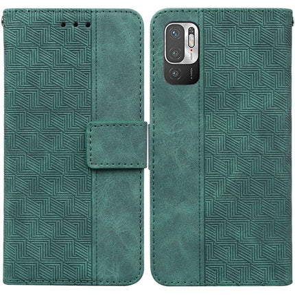 Geometric Embossed Leather Phone Case, For Xiaomi Redmi Note 8T, For Xiaomi Redmi Note 9 Pro / Note 9S, For Xiaomi Redmi Note 9 / 10X 4G, For Xiaomi Redmi Note 10 5G / Poco M3 Pro
