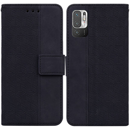 Geometric Embossed Leather Phone Case, For Xiaomi Redmi Note 8T, For Xiaomi Redmi Note 9 Pro / Note 9S, For Xiaomi Redmi Note 9 / 10X 4G, For Xiaomi Redmi Note 10 5G / Poco M3 Pro