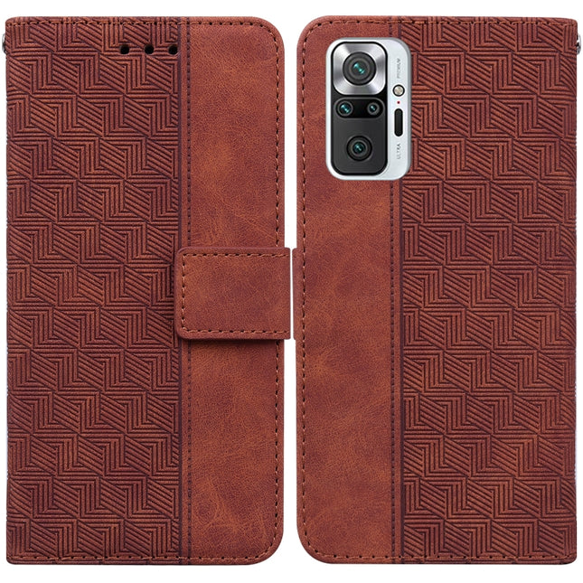 Geometric Embossed Leather Phone Case, For Xiaomi Redmi Note 10 Lite, For Xiaomi Redmi Note 11 Pro 5G / 4G Foreign Version, For Xiaomi Redmi Note 11 / Note 11S, For Xiaomi Redmi 10C