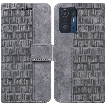 Geometric Embossed Leather Phone Case, For Xiaomi Redmi K40S, For Xiaomi Mi 11, For Xiaomi Mi 11 Pro, For Xiaomi Mi 11T / 11T Pro