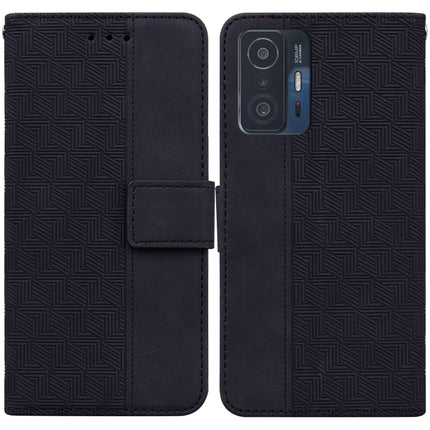 Geometric Embossed Leather Phone Case, For Xiaomi Redmi K40S, For Xiaomi Mi 11, For Xiaomi Mi 11 Pro, For Xiaomi Mi 11T / 11T Pro