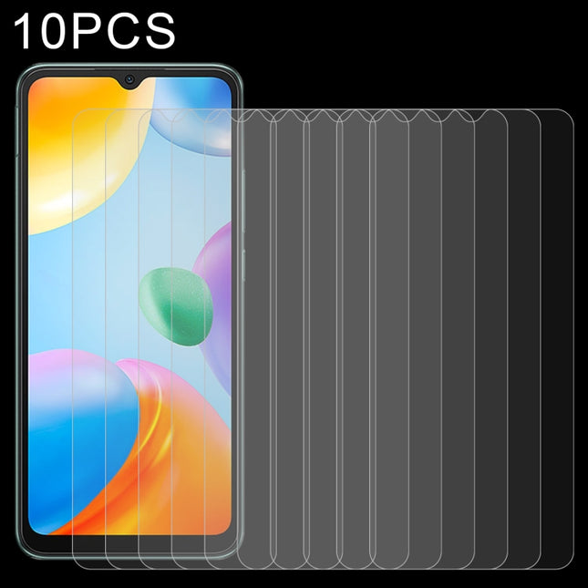 10 PCS 0.26mm 9H 2.5D Tempered Glass Film, For Xiaomi Redmi 10C / 10 India Version(10 PCS)