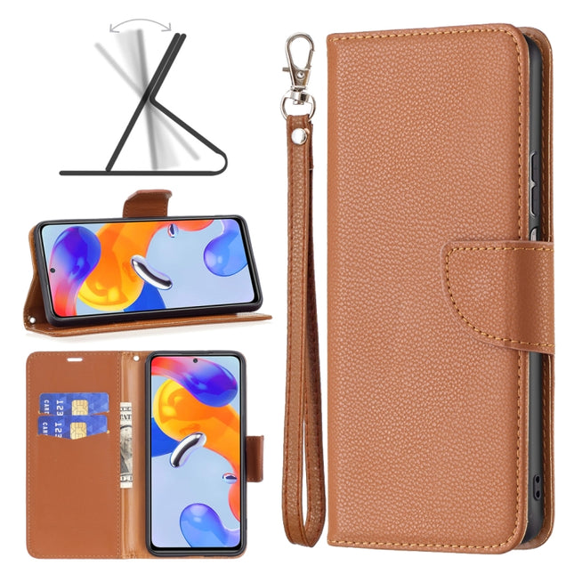 Litchi Texture Pure Color Horizontal Flip Leather Phone Case, For Xiaomi Redmi Note 11 Pro International Version