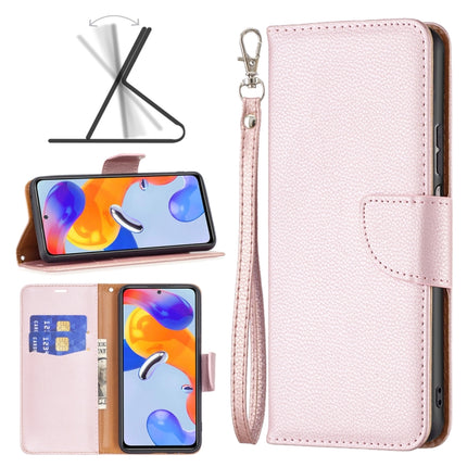 Litchi Texture Pure Color Horizontal Flip Leather Phone Case, For Xiaomi Redmi Note 11 Pro International Version