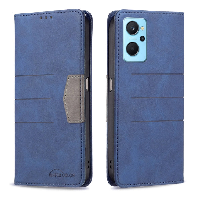 Magnetic Splicing Leather Phone Case, For OPPO Realme 9i / A36, For OPPO Realme 9 Pro, For OPPO Realme 9 Pro+