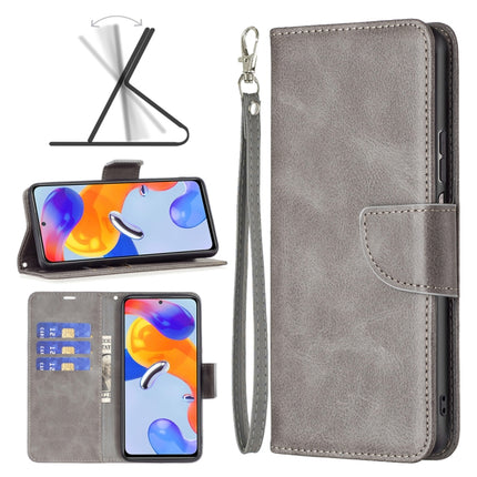Lambskin Texture Pure Color Horizontal Flip Leather Phone Case, For Xiaomi Redmi Note 11 Pro International Version