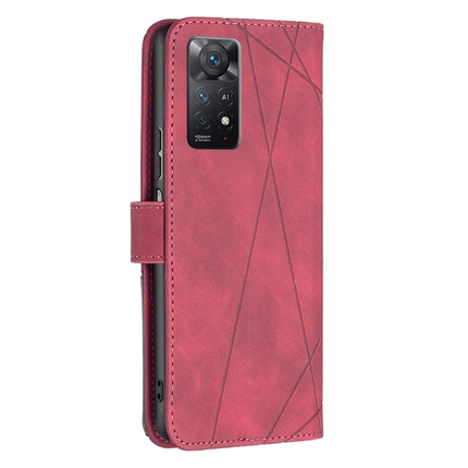 Rhombus Texture Magnetic Buckle Horizontal Flip Leather Phone Case, For Xiaomi Redmi Note 11 Pro International Version