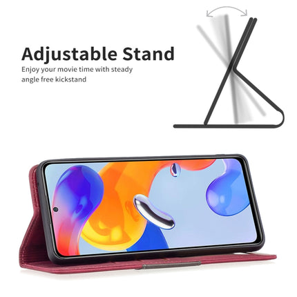 Magnetic Splicing Leather Phone Case, For Xiaomi Redmi Note 11 Pro International Version