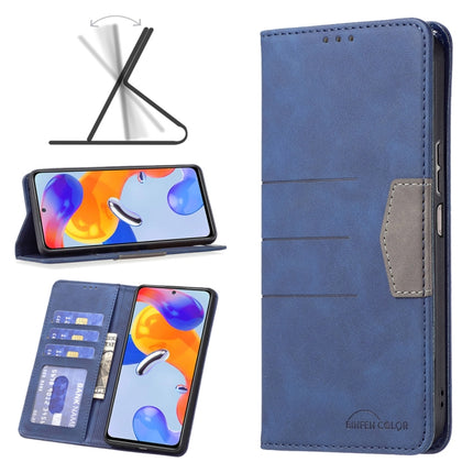 Magnetic Splicing Leather Phone Case, For Xiaomi Redmi Note 11 Pro International Version
