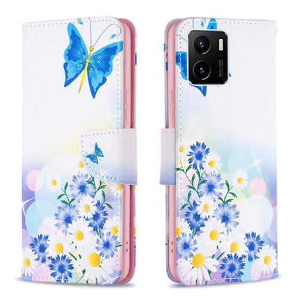 Colored Drawing Pattern Leather Phone Case, For vivo Y15s