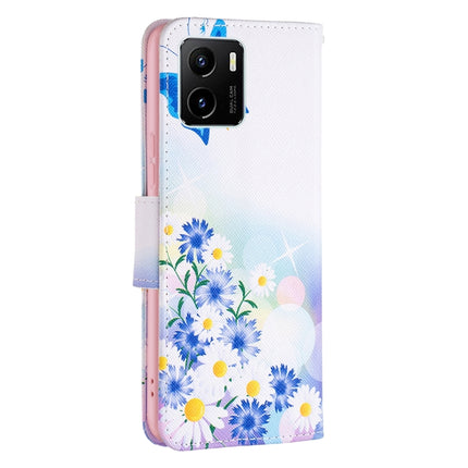 Colored Drawing Pattern Leather Phone Case, For vivo Y15s