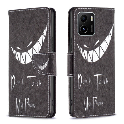 Colored Drawing Pattern Leather Phone Case, For vivo Y15s