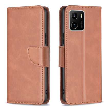 Lambskin Texture Pure Color Horizontal Flip Leather Phone Case, For vivo Y15s