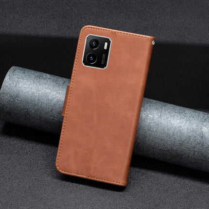 Lambskin Texture Pure Color Horizontal Flip Leather Phone Case, For vivo Y15s