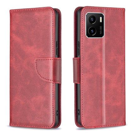 Lambskin Texture Pure Color Horizontal Flip Leather Phone Case, For vivo Y15s