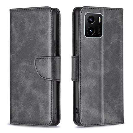 Lambskin Texture Pure Color Horizontal Flip Leather Phone Case, For vivo Y15s