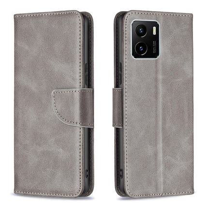 Lambskin Texture Pure Color Horizontal Flip Leather Phone Case, For vivo Y15s