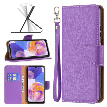 Litchi Texture Pure Color Leather Phone Case, For Xiaomi Redmi Note 11 Global, For Samsung Galaxy A23 5G