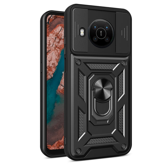 Sliding Camera Cover Design TPU + PC Protective Phone Case, For Nokia X100