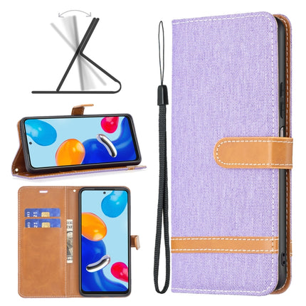 Color Matching Denim Texture Leather Phone Case, For Xiaomi Redmi Note 11 Global, For Samsung Galaxy A23 5G