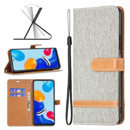 Color Matching Denim Texture Leather Phone Case, For Xiaomi Redmi Note 11 Global, For Samsung Galaxy A23 5G