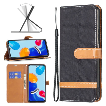 Color Matching Denim Texture Leather Phone Case, For Xiaomi Redmi Note 11 Global, For Samsung Galaxy A23 5G